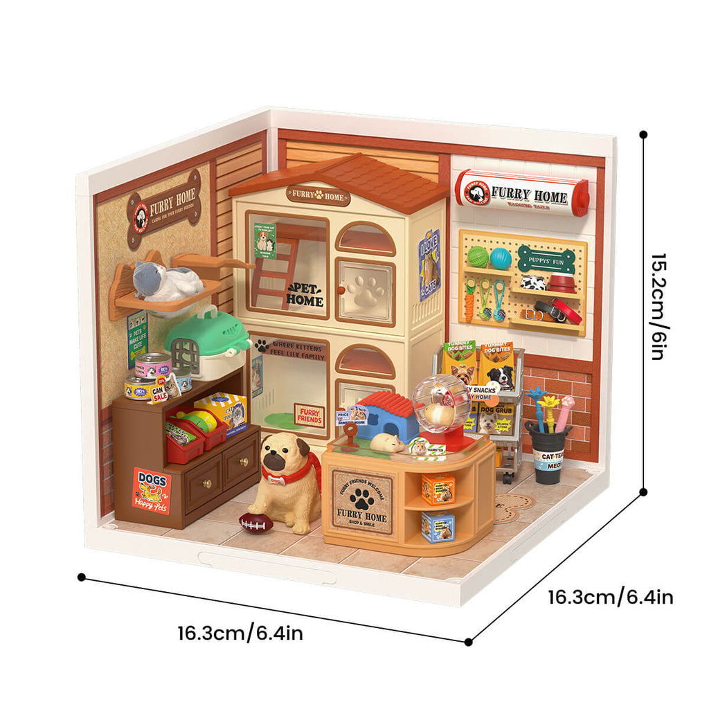 Rolife Furry Friends' Home Super Creator Miniature House DW027