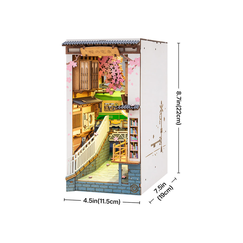 Rolife DIY Book Nook Kit - Sakura Densya TGB01