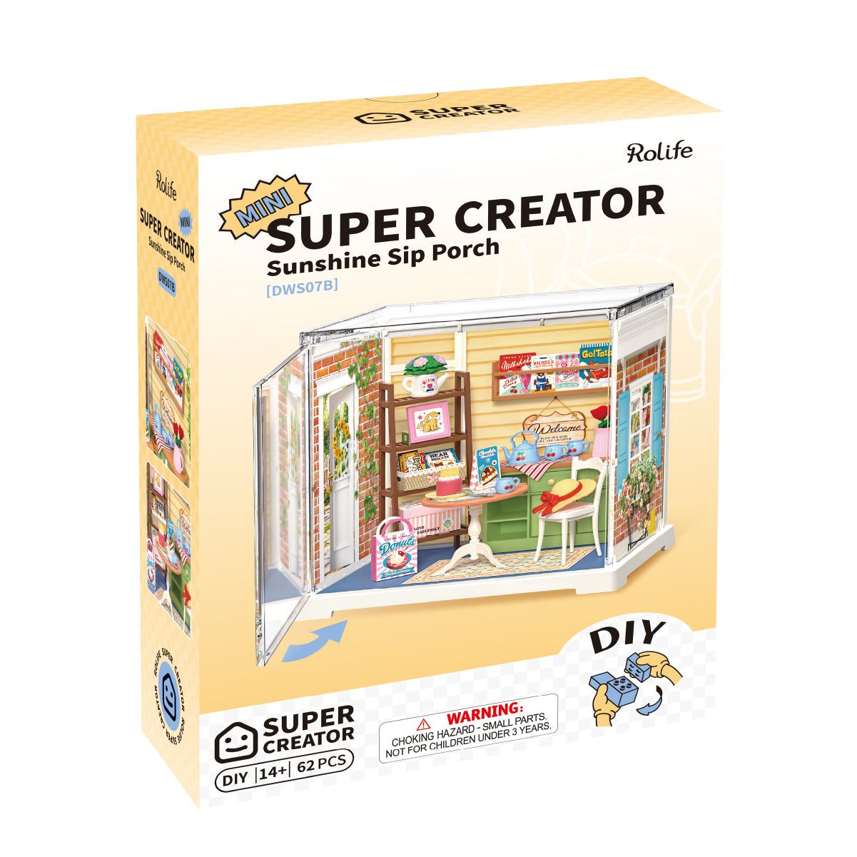 Rolife Sunshine Sip Porch Mini Super Creator DIY Miniature House DWS07B