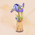 Rowood Purple Iris TW121 - DIY Flower Wooden 3D Puzzle