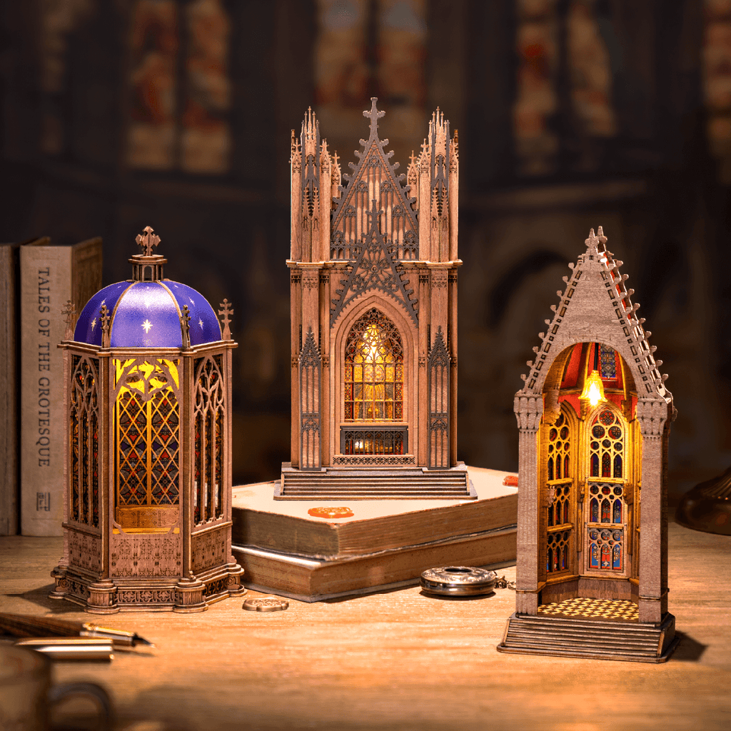 Rolife 3D Wooden Puzzle - Twin-Tower Cathedral TGA01