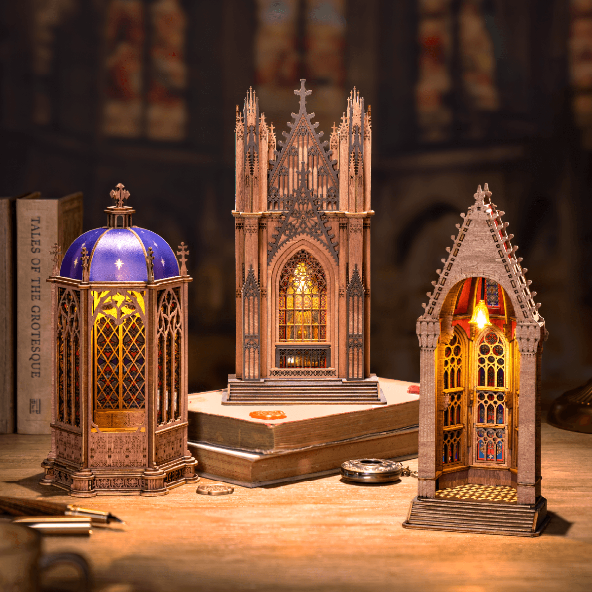Rolife 3D Wooden Puzzle - Twin-Tower Cathedral TGA01
