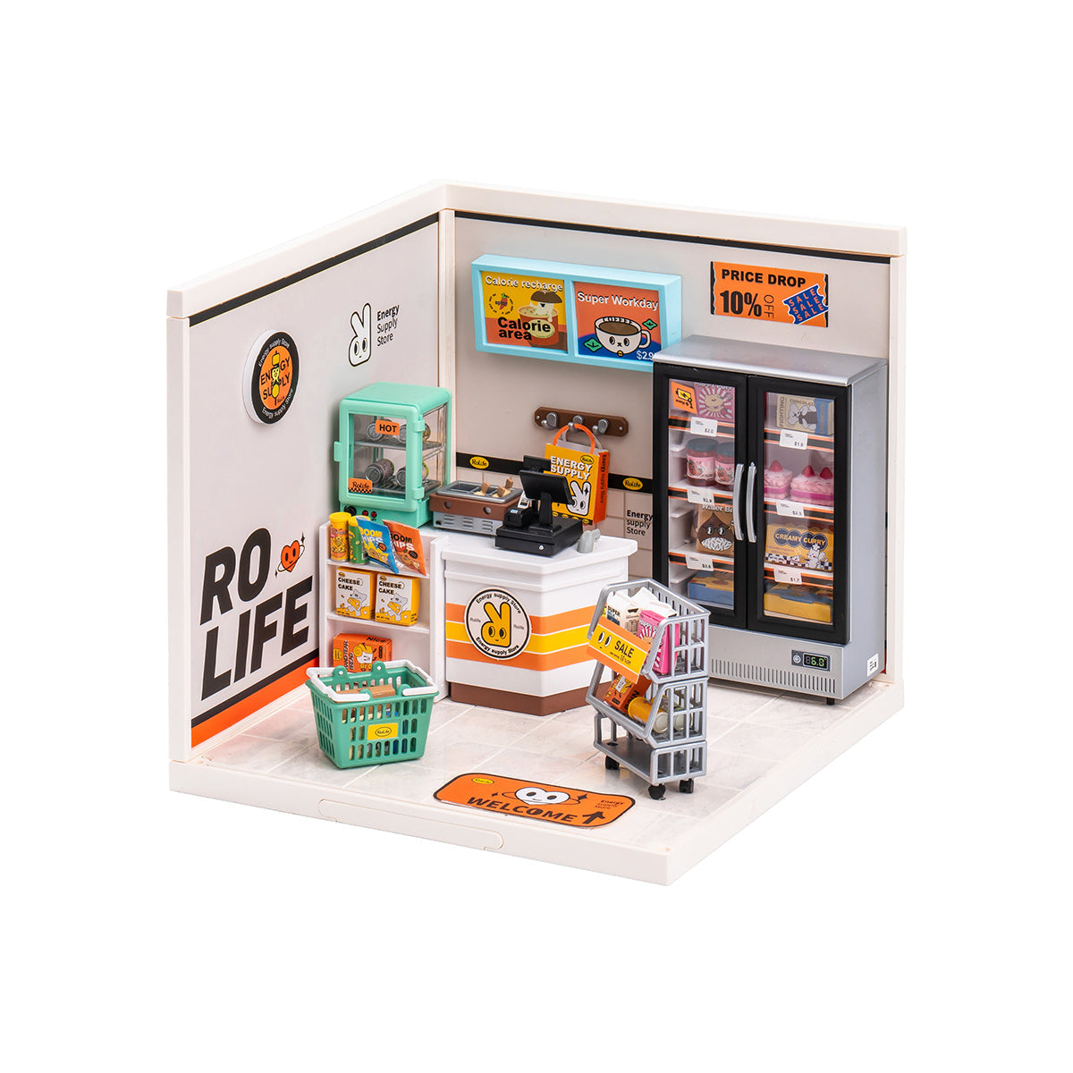 Rolife Energy Supply Store Super Creator Miniature House DW002
